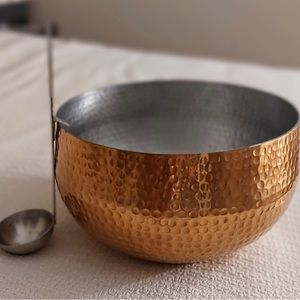 Threshold Rose Gold Copper Punch Bowl with Ladle